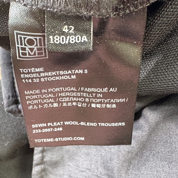 TOTEME Mid-Waist Straight Trousers - Picture 5 of 7